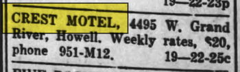 Crest Motel (Bethel Suites) - 1955 Ad (newer photo)